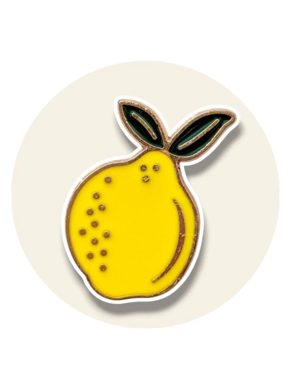 Fruit Enamel Tiny Pin: Lemon